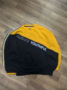Youthful Two-Tone Sweatshirt