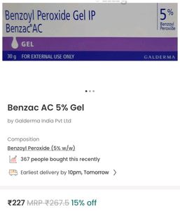 Benzoyl Peroxide 5%