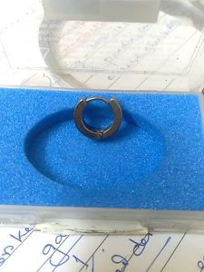 Gold Tone Hinged Hoop Earring