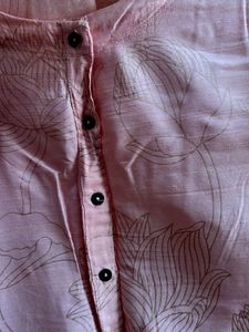 Zudio Pink Floral Kurta