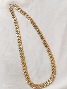 Gold-Tone Curb Chain Necklace