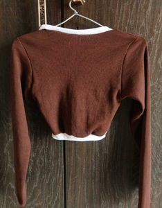 Brown Crop Top