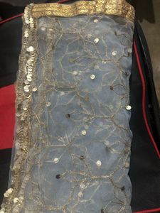 Embroidered Dupatta with Sequin Detail