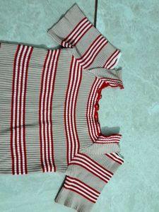 Striped Knit Top