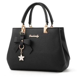 Danbaoly Black Faux Leather Handbag