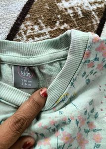 Floral Print full sleeve top 5-6years