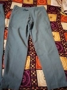 Blue Straight Leg Pants Buy 1 Get  Free