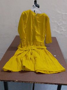 Yellow Embroidered Kurta Set
