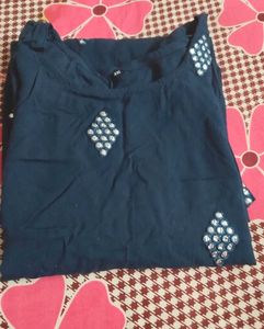 Navy Blue Kurti....