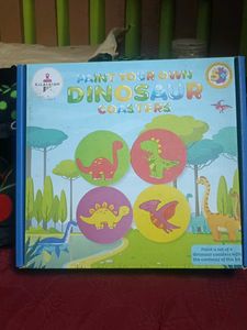 New sealed unused Dinosaur Coaster Painting Kit