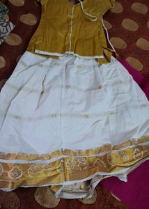 Traditional Kerala Skirt And Blouse