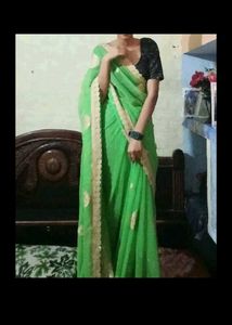 Wedding Wear Saree With Blouse Available