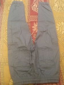 Grey Cargo Pants New