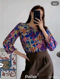 New With Tag Korean Baggy Art Long Pullover