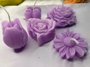 Floral Scented Candles set of five