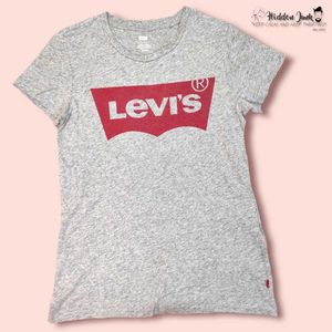 Levi's Gray Logo Tee - Women's Size M