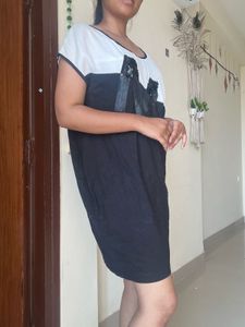 Black and White &#39;M&#39; Dress