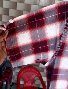 Combo Red &amp; White Short Sleeve Shirt Set Of 3