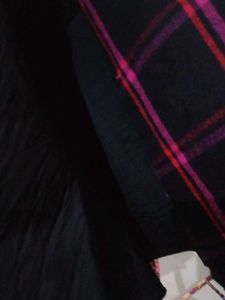 Plaid Flared Skirt