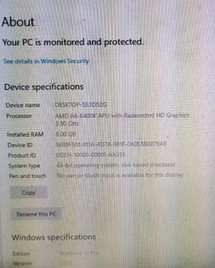 Computer Set Amd A6-6400k Gt 610 Graphic  8 Gb  2T