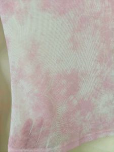 Pink Tie-Dye Mesh Top