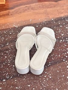 White Transparent Heels