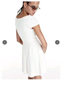 H&amp;M White Mini Dress