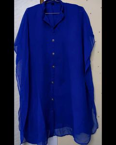 Royal Blue Kaftan Style Kurta Set 🧿