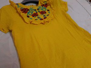 Yellow Floral Top