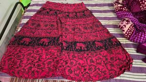 Elephant Print Skirt