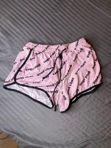 Good Vibes Pink Lounge Shorts
