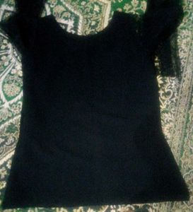 Black And Green Combo Top