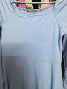 Light Blue Midi Dress