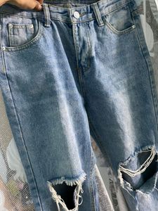 Trendy Knee Cut Jeans