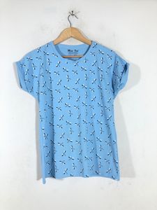 Blue Printed T-Shirt(Women’s)