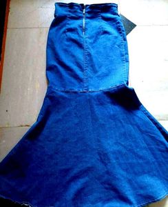 Korea Seoul Denim Mermaid Skirt