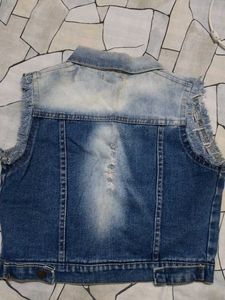 Denim Jacket Half Sleev