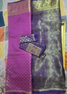 Elegant Purple Kanjeevaram Saree