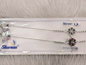pure silver anklet