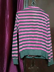 Striped Pullover Jacket