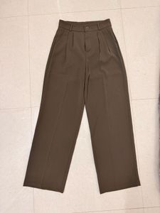 Olive Green Wide Leg Pants