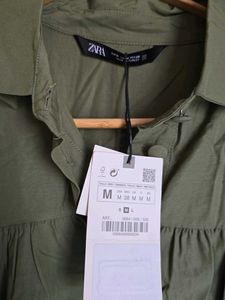 🔻PRICE DROP - ZARA Green Shirt Dress