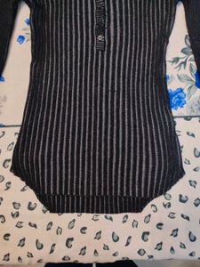 vintage Y2K Striped Long Sleeve Top