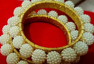 Pearl Beaded Bangles