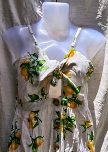 I. Lemon Print Sundress