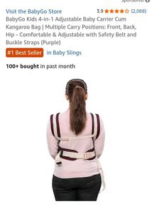 BabyGo 4-in-1 Baby Carrier