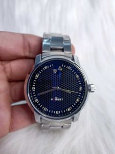 Men&#39;s Quartz Watch with Blue Dial