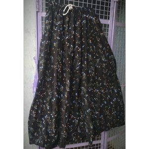 Floral Korean Maxi Skirt🖤
