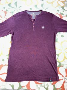 Men’s Branded  Purple Color Tshirt