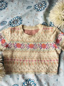 Vintage Knit Crop Top